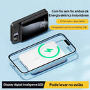 Power Bank Magnético - Carregamento Sem Fio e Carregamento Magnético 15W
