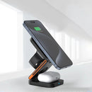 MagCharge Fold 3 em 1 – Suporte de Carregamento Dobrável para iPhone, Apple Watch e AirPod
