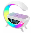 LumiWave Pro 4 em 1 - Luminária LED, Relógio Digital, Caixa de Som Bluetooth e Carregador por Indução